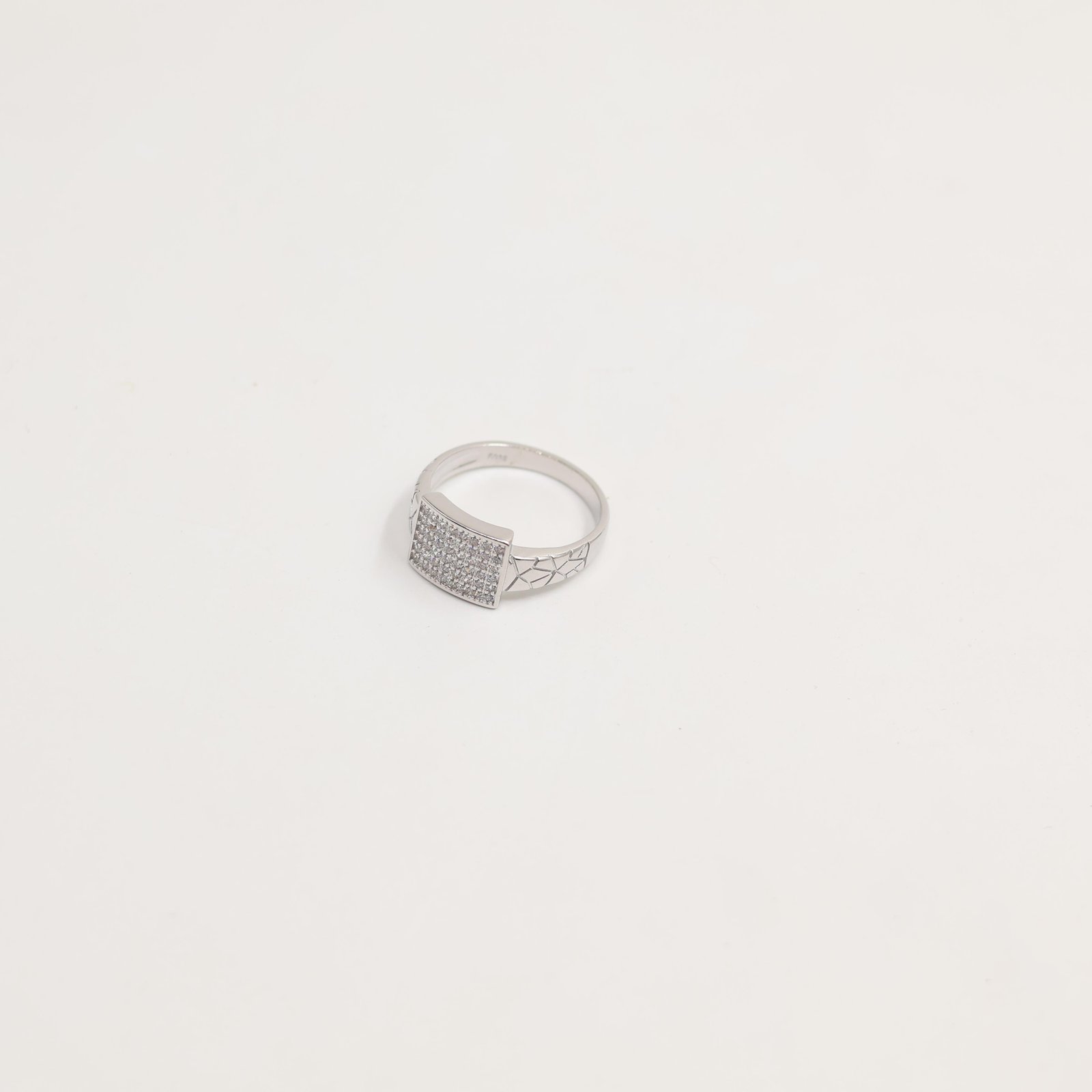 Silver Bezel Set Round Solitaire Ring