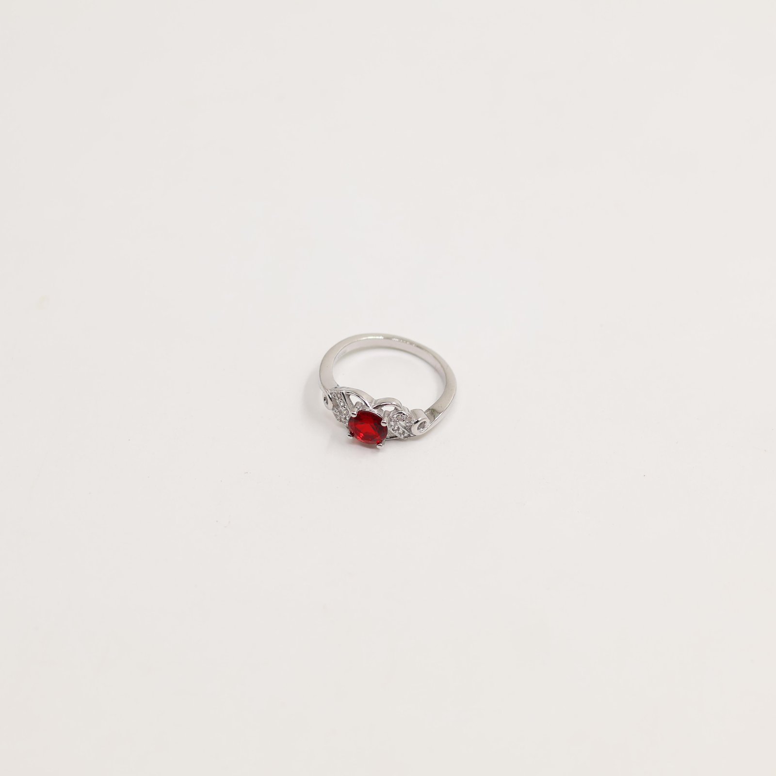 Silver Teardrop Pendant Style Ring