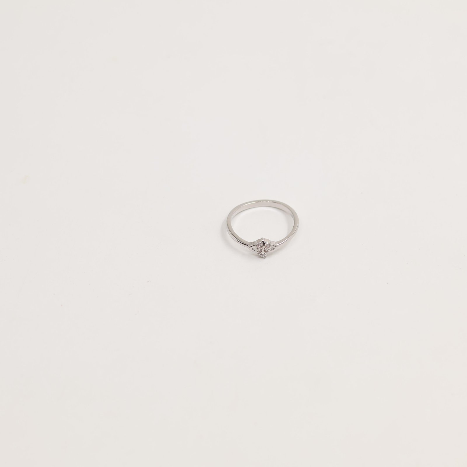 Silver Swirl Spiral Crystal Ring