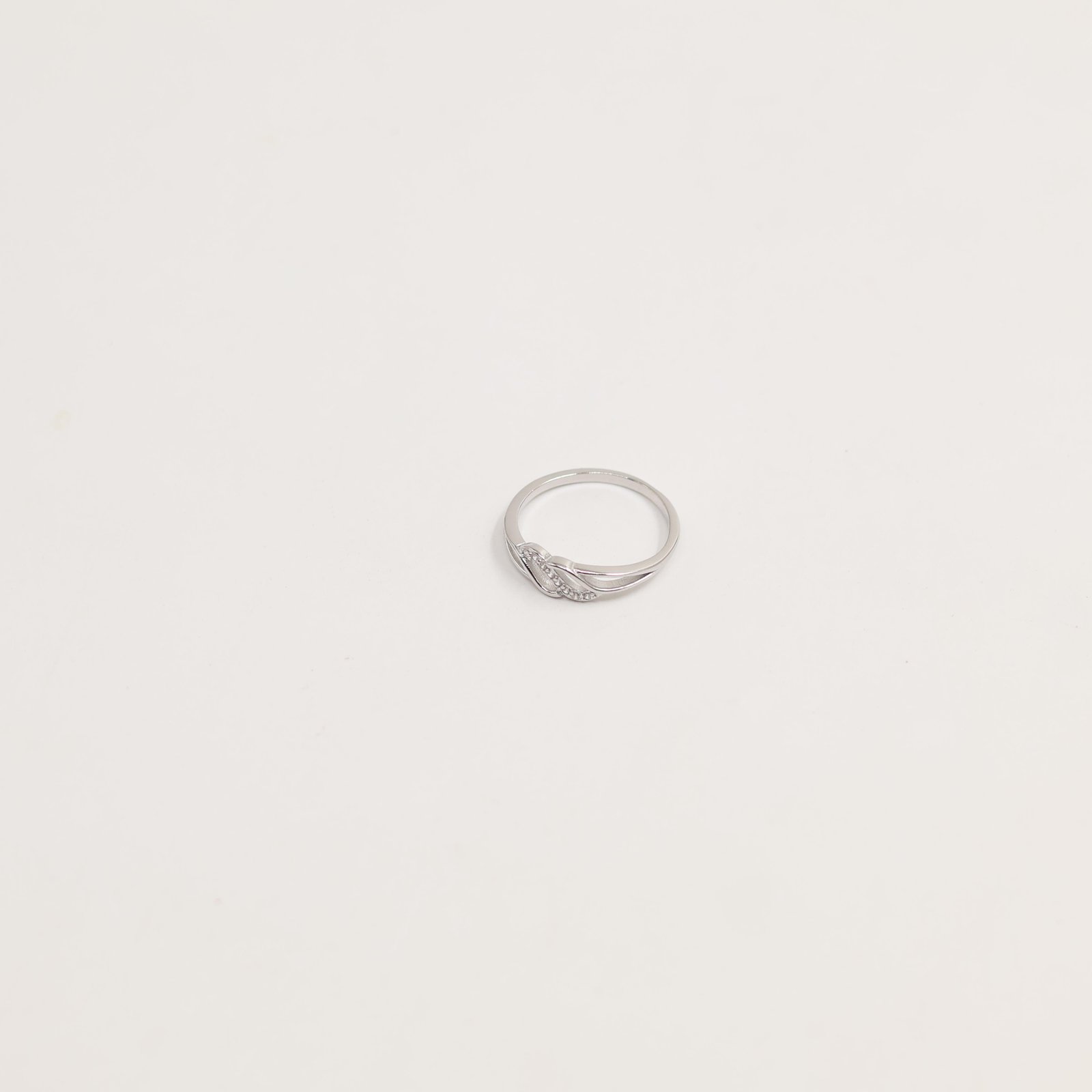 Silver Raised Prong Solitaire Statement Ring