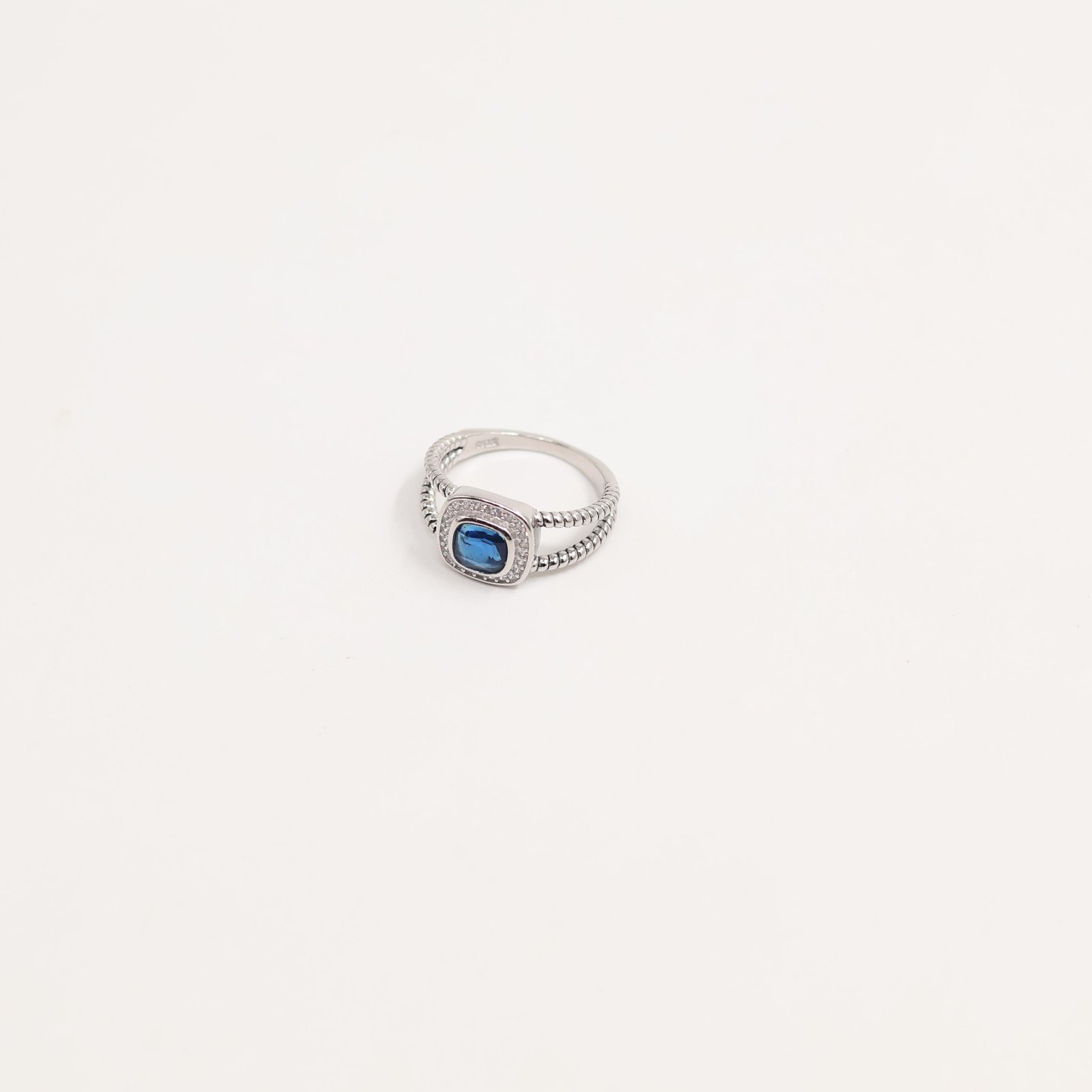 Silver Chevron V-Shape Stacking Ring