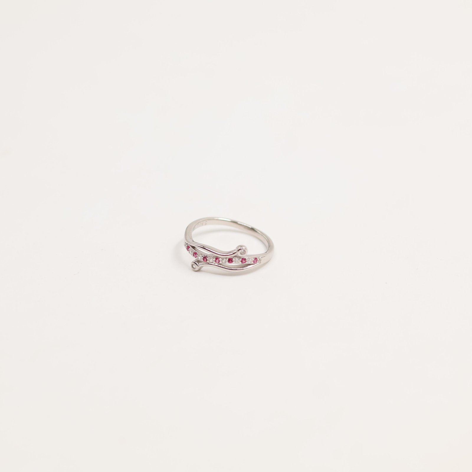 Silver Oval Cluster Floral Ring