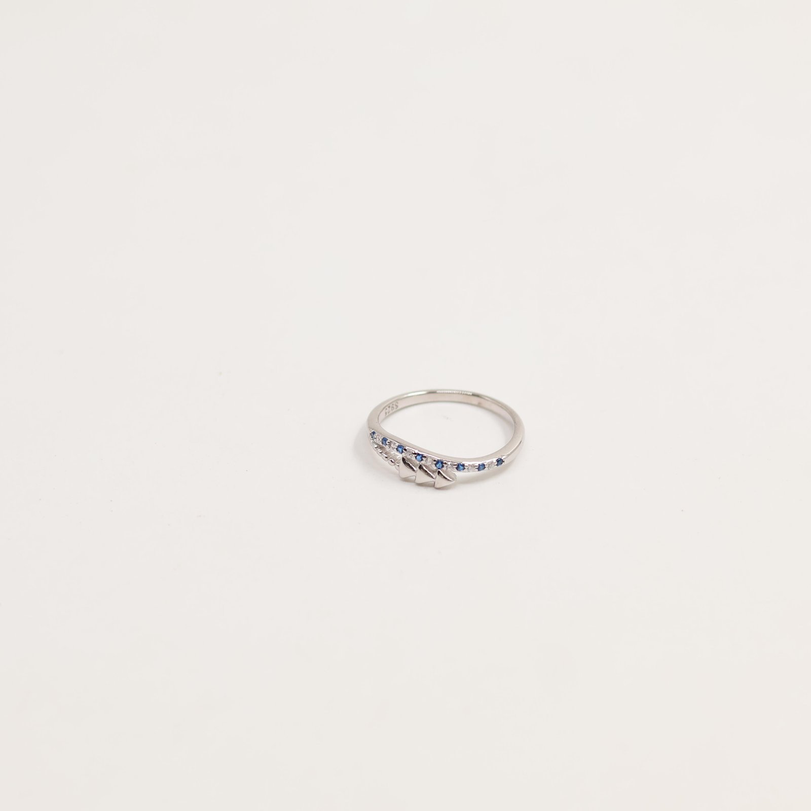 Silver Cubic Zirconia Tennis Band Ring