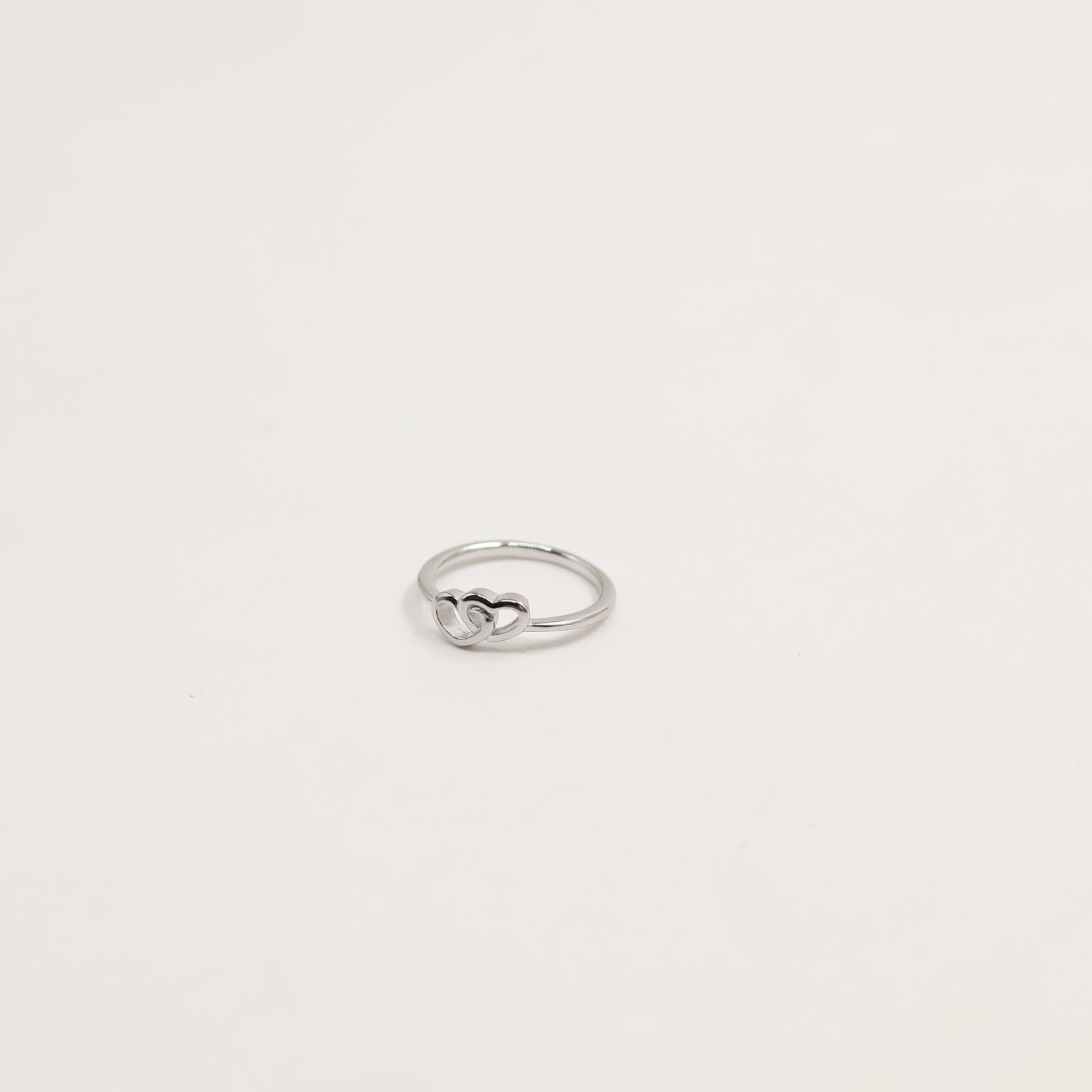 Silver Minimalist Round Bezel Ring