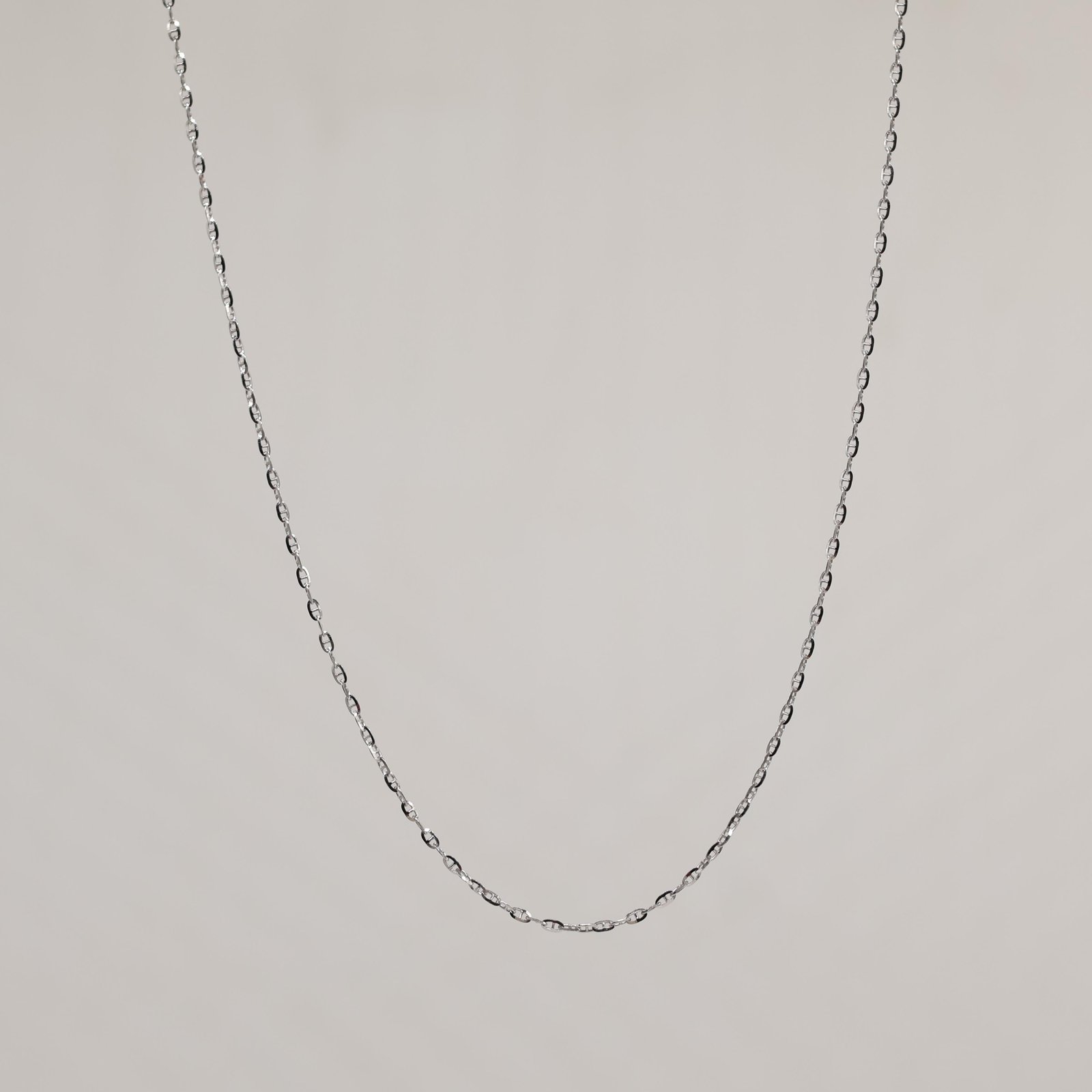 Silver Fine Mariner Link Chain Necklace