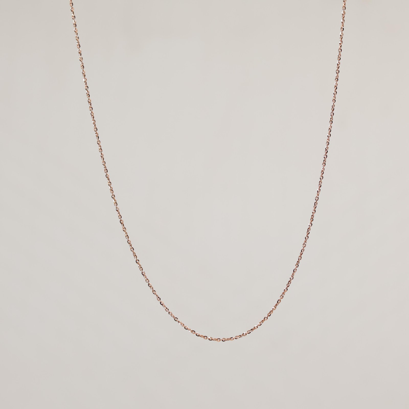 Rose Gold Classic Oval Link Chain Necklace