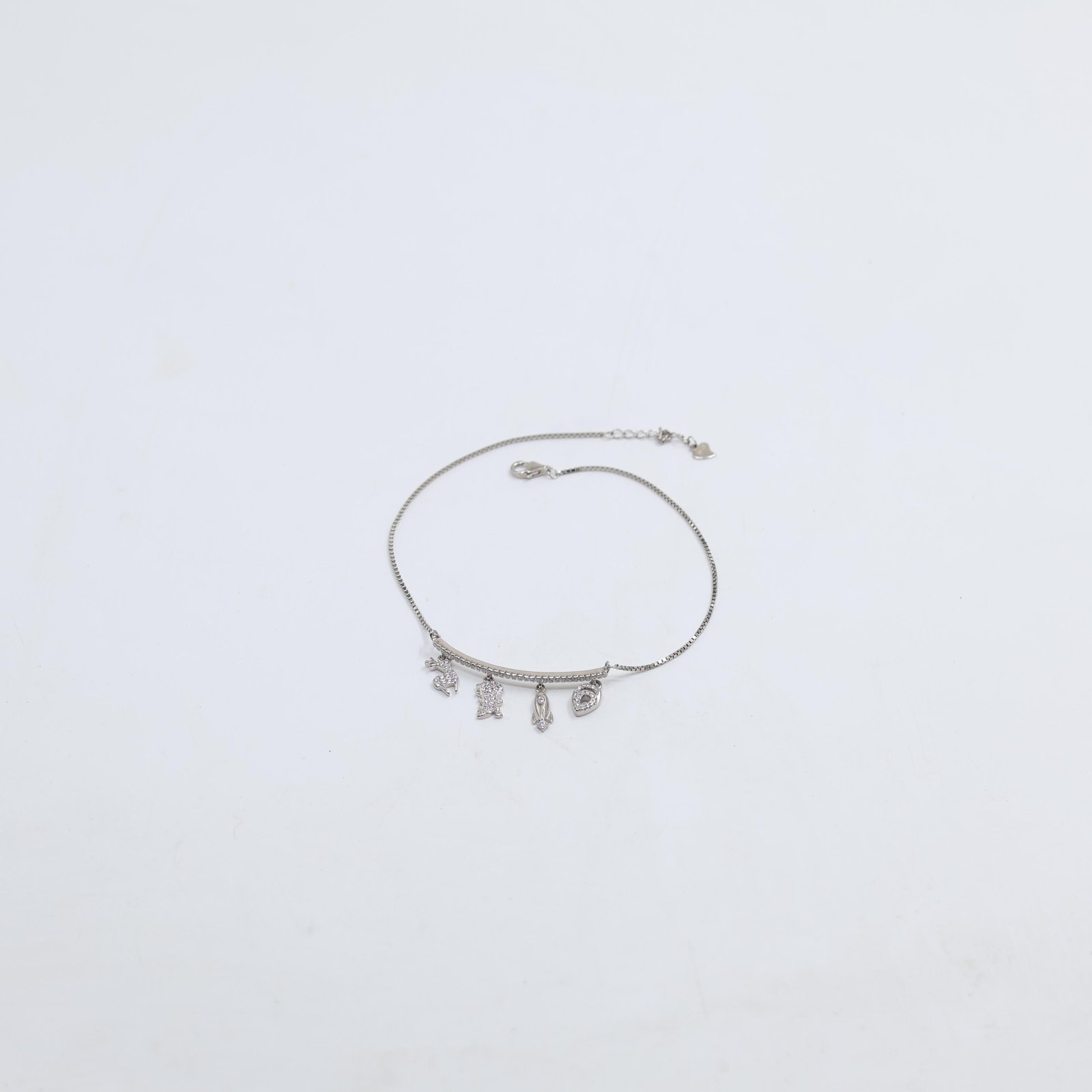 Silver Dolphin Sea Charm Bracelet