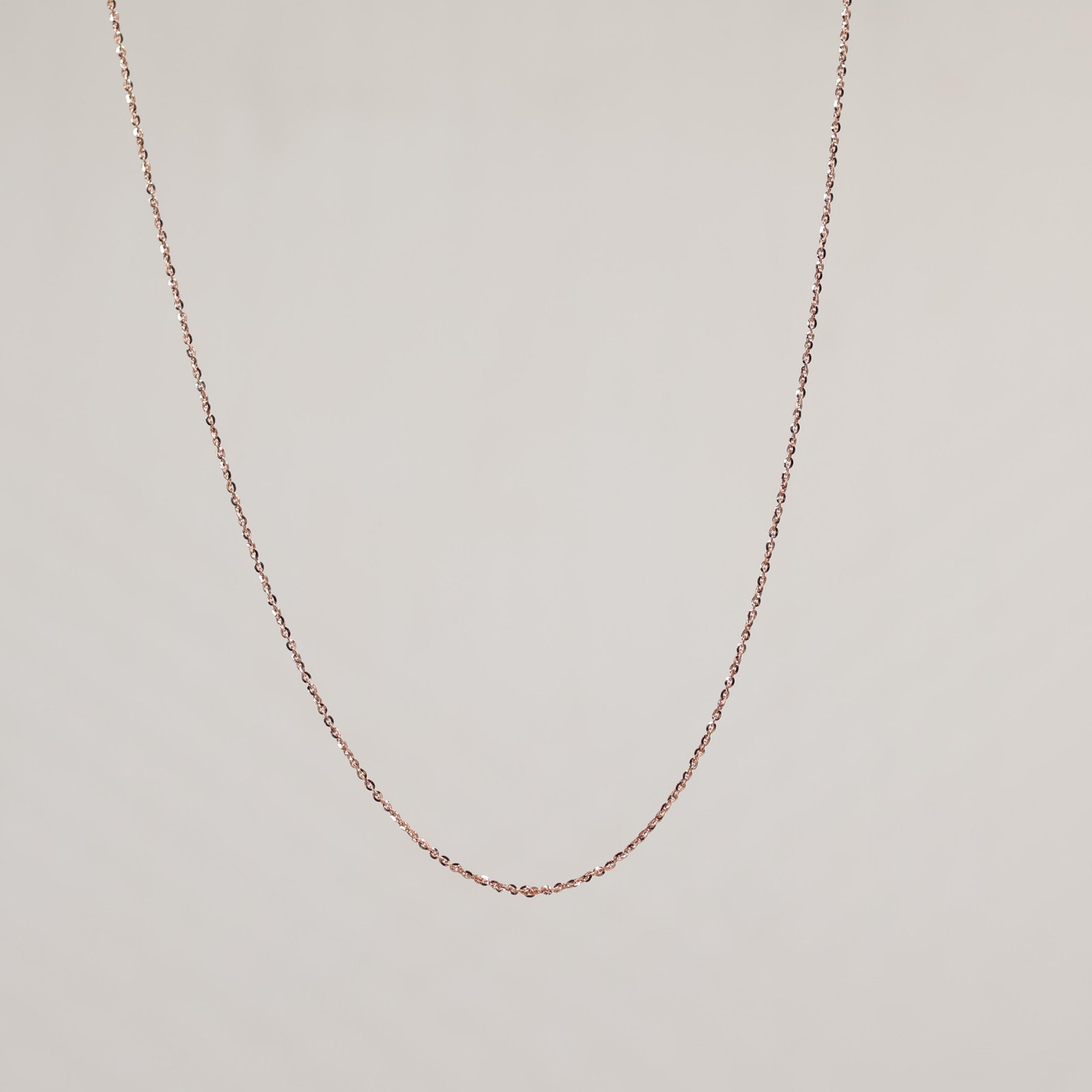 Rose Gold Fine Link Chain Necklace