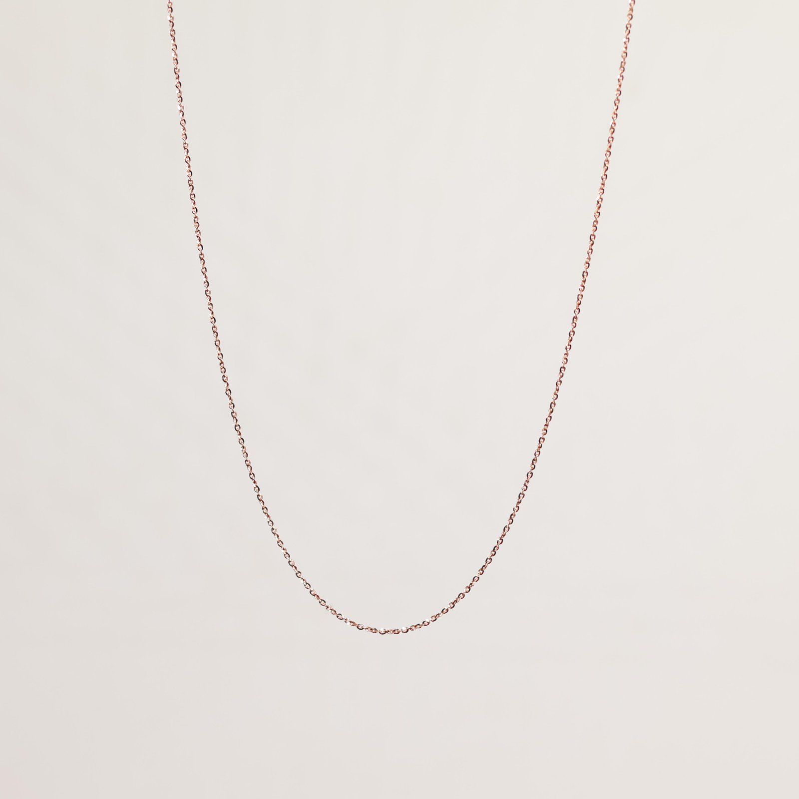 Rose Gold Cable Chain Necklace