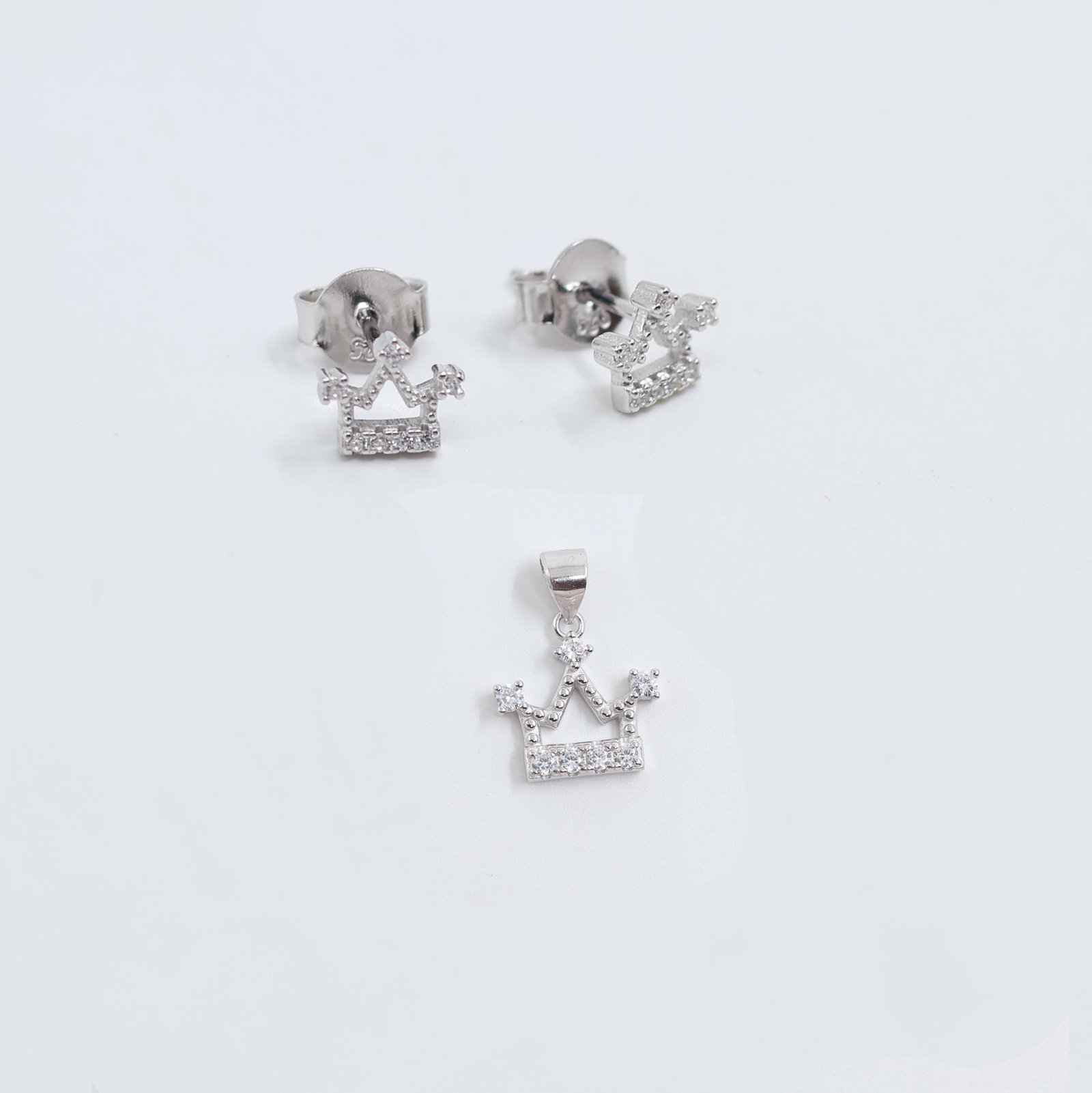 Princess Crown Crystal Jewelry Set