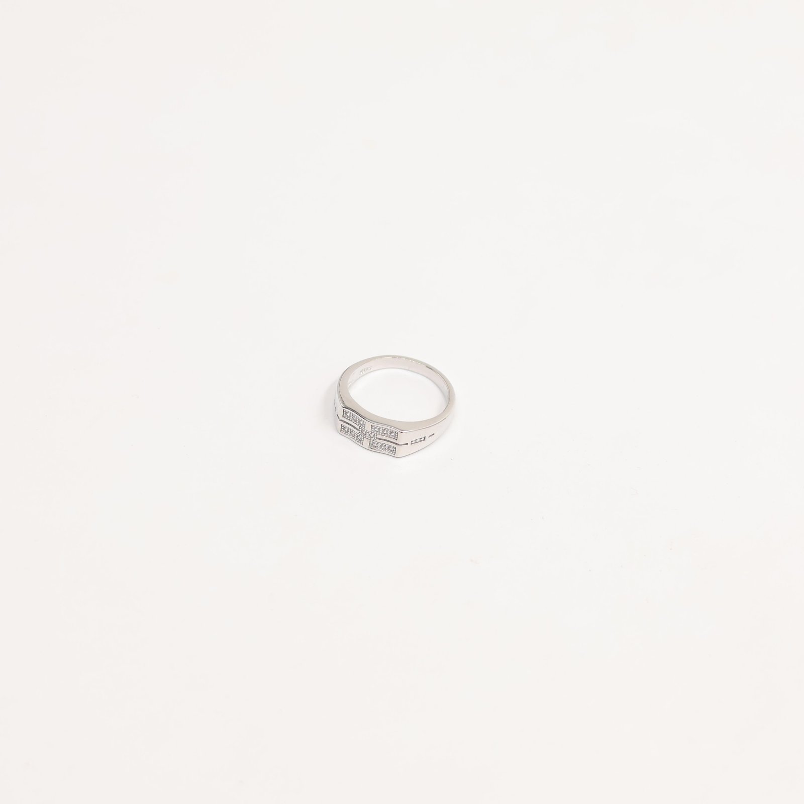 Silver Marquise Crystal Statement Ring