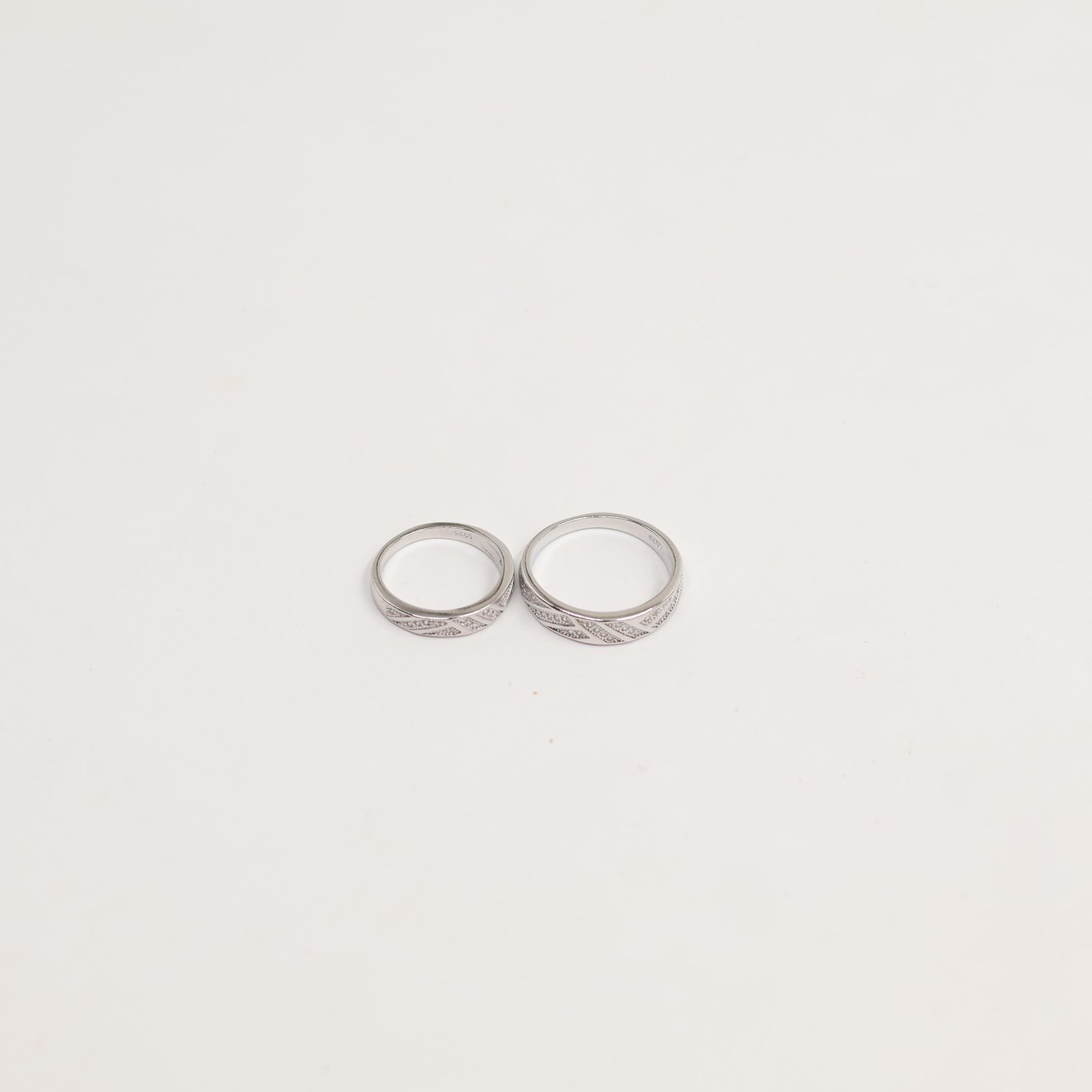 Silver Teardrop Halo Drop Ring