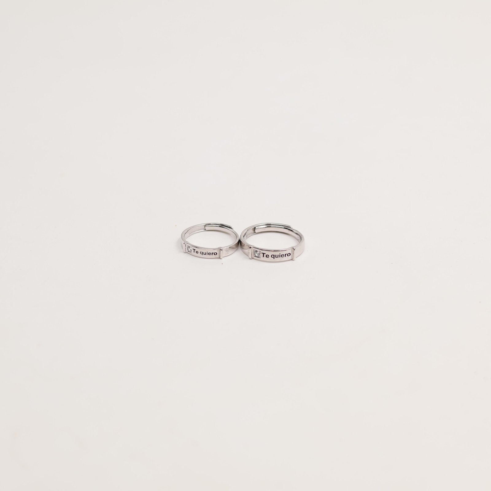 Silver Cushion Cut Crystal Ring